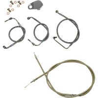 Koblingskabelkit Standard Sølv Klar-coated LA CHOPPERS