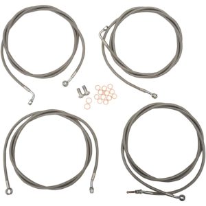 Koblingskabelkit Standard Sølv Klar-coated LA CHOPPERS