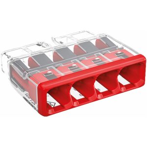 Koblingsklemme Wago 2773, 4-polet, 4 mm², 80 stk/pakke MALMBERGS