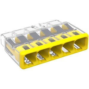 Koblingsklemme Wago 2773, 5-polet, 4 mm², 60 stk./pakke MALMBERGS