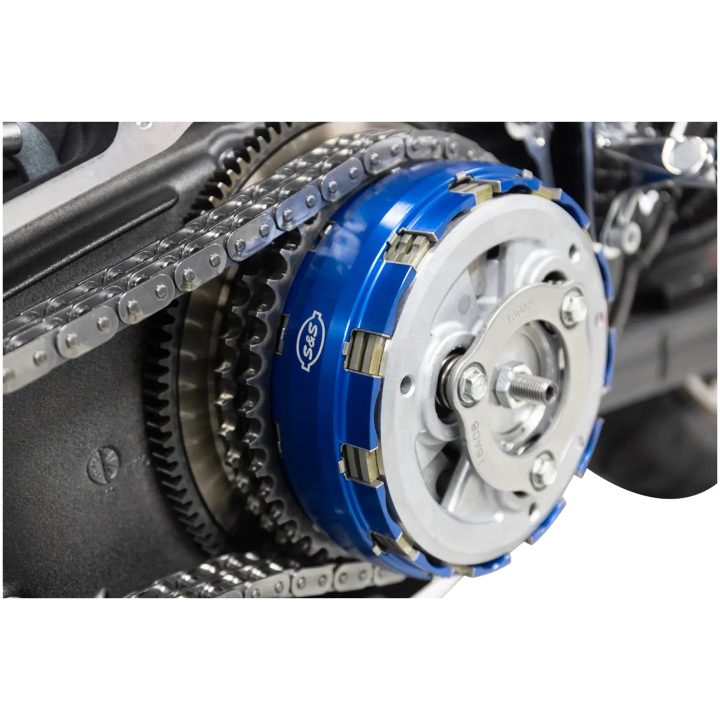 Koblingskurv Kit Billet Aluminium Blå S&S CYCLE – billede 8