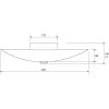Kompass Plafond 42cm, Hvid/sort/stål ANETA HOME Sokkel E14 Hvid /Sort – miniature 2