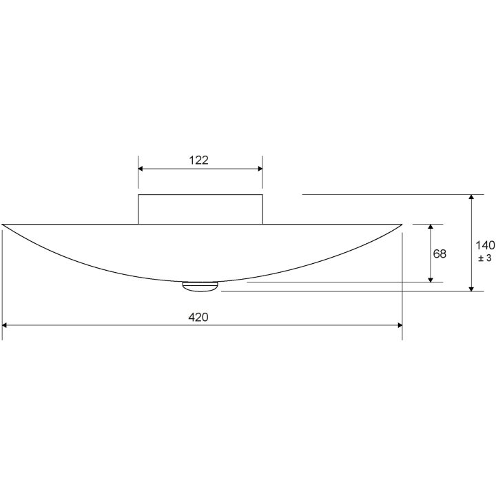 Kompass Plafond 42cm, Hvid/sort/stål ANETA HOME Sokkel E14 Hvid /Sort – billede 2