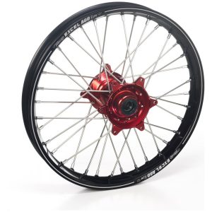 Komplet baghjul rød/sølv/sort HAAN WHEELS