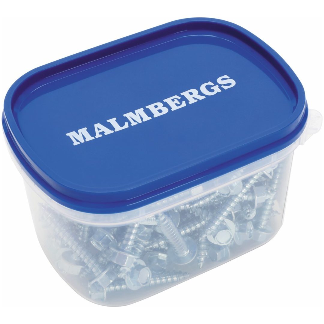 Konstruktionsskrue med flange, 6,5x100mm, 25 stk. MALMBERGS – billede 2