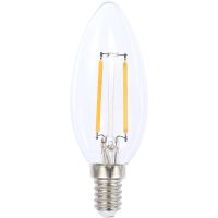 Kronljus E14 2W LED filament 2700K, klar