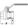 Kugleventil Forkromet Messing Osculati – miniature 2