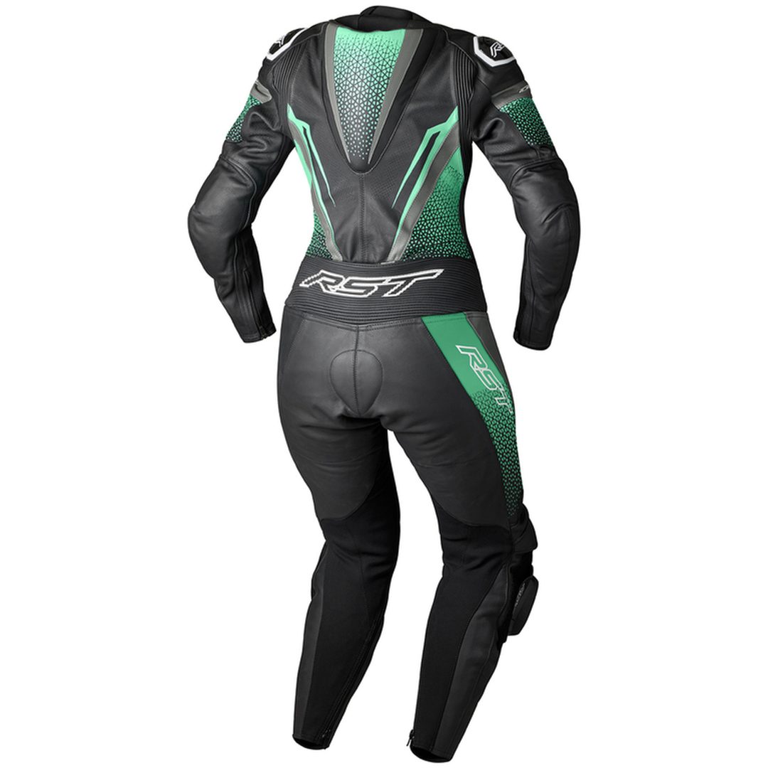 Læderdragt Dame Tractech Evo 5 Sort/aqua/grå RST M – billede 3