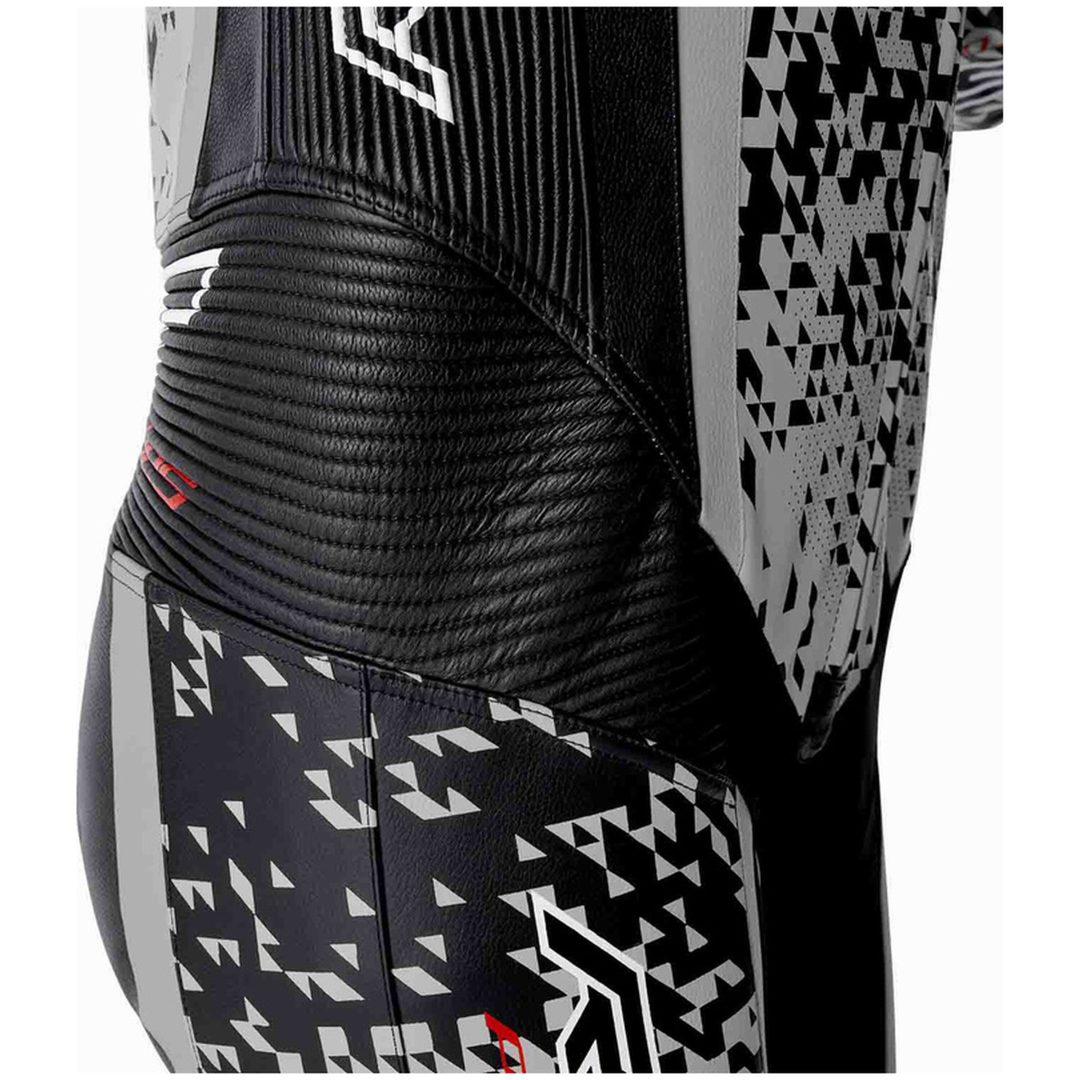 Læderdragt Pro Series D3O Sort Sølv RST XS – billede 11