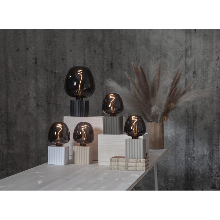 Lampefod E27 Box Beige Star Trading – billede 2