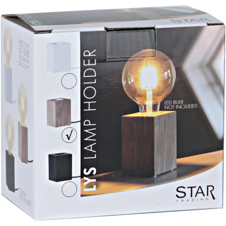 Lampefod E27 Lys Brun Star Trading – billede 7