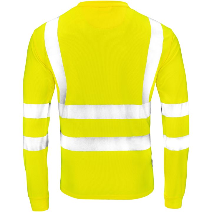 Langærmet T-shirt Hi-Vis 5593 Practical Gul Jobman XXXL – billede 3