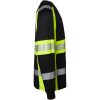 Langærmet T-shirt Sort/Gul Top Swede XS – miniature 2