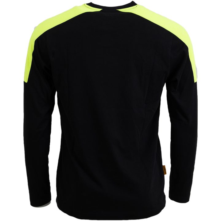 Långärmad T-shirt 5130 Svart/gul Jobman – billede 3