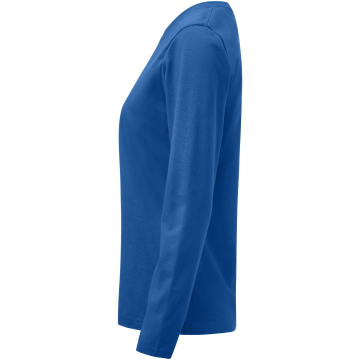 Långärmad T-shirt Dam Heavier Pro Havsblå Printer Essentials XS – billede 4