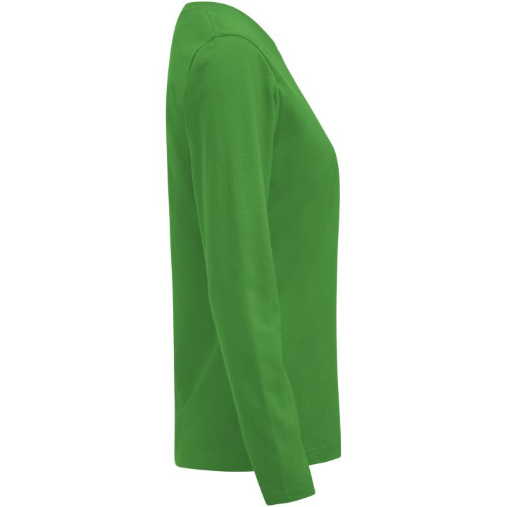 Långärmad T-shirt Dam Heavier Pro Klargrön Printer Essentials XS – billede 4