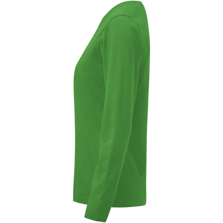 Långärmad T-shirt Dam Heavier Pro Klargrön Printer Essentials XS – billede 5