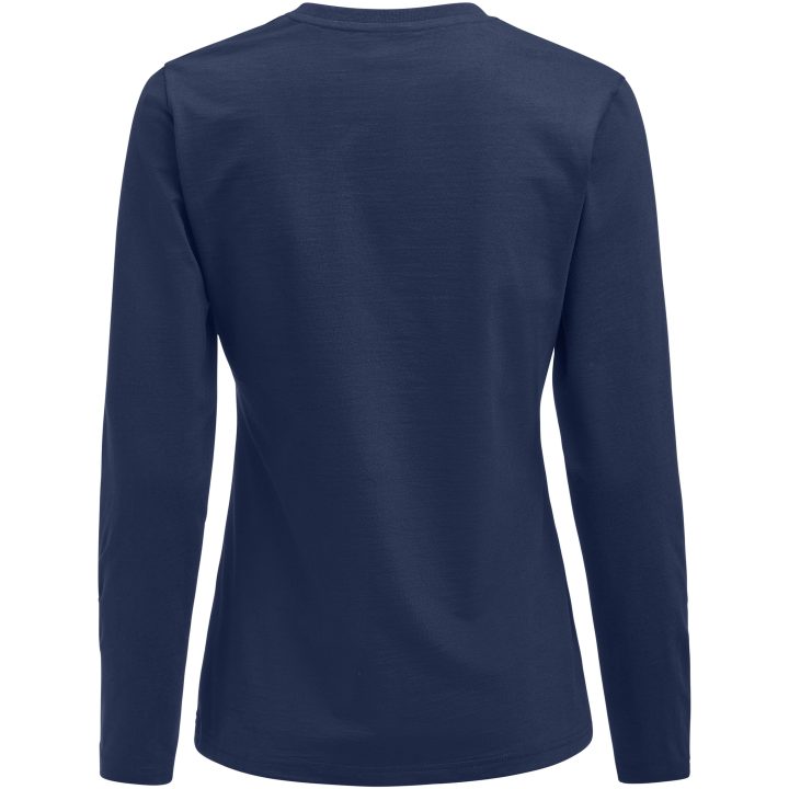 Långärmad T-shirt Dam Heavier Pro Marinblå Printer Essentials XS – billede 4
