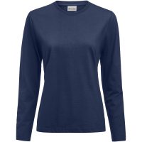 Långärmad T-shirt Dam Heavier Pro Marinblå Printer Essentials