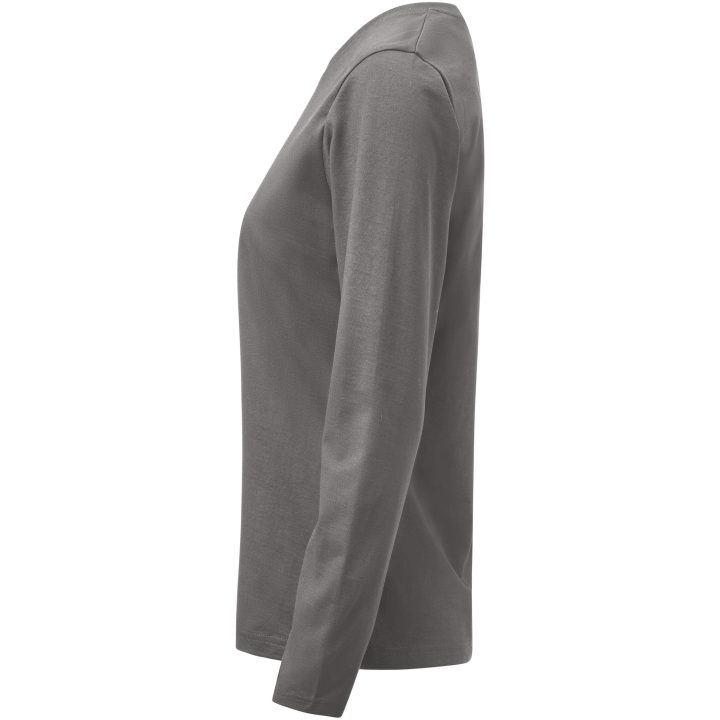 Långärmad T-shirt Dam Heavier Pro Stålgrå Printer Essentials XS – billede 4