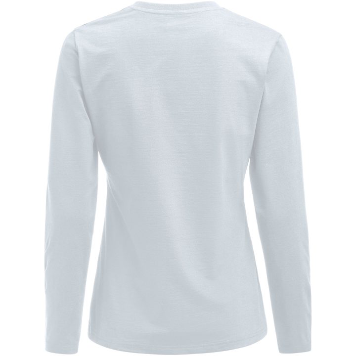 Långärmad T-shirt Dam Heavier Pro Vit Printer Essentials XS – billede 4