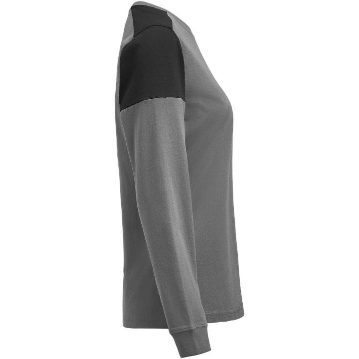 Långärmad T-shirt Dam Prime Antracit/svart Printer PRIME XS – billede 4