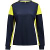 Långärmad T-shirt Dam Prime Marinblå/neongul Printer PRIME XS – miniature 1