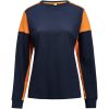 Långärmad T-shirt Dam Prime Marinblå/neonorange Printer PRIME XS – miniature 1