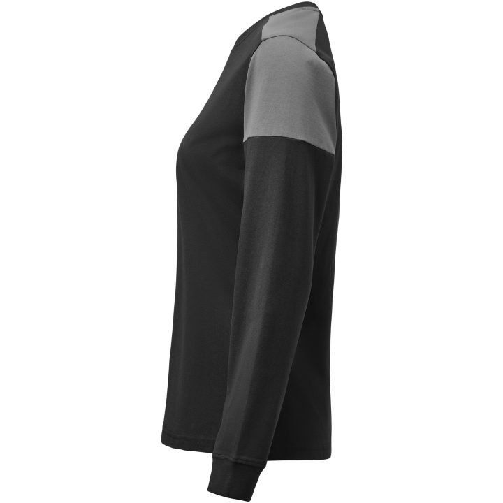 Långärmad T-shirt Dam Prime Svart/antracit Printer PRIME XS – billede 5