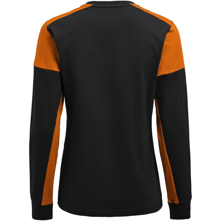 Långärmad T-shirt Dam Prime Svart/orange Printer PRIME XS – billede 3