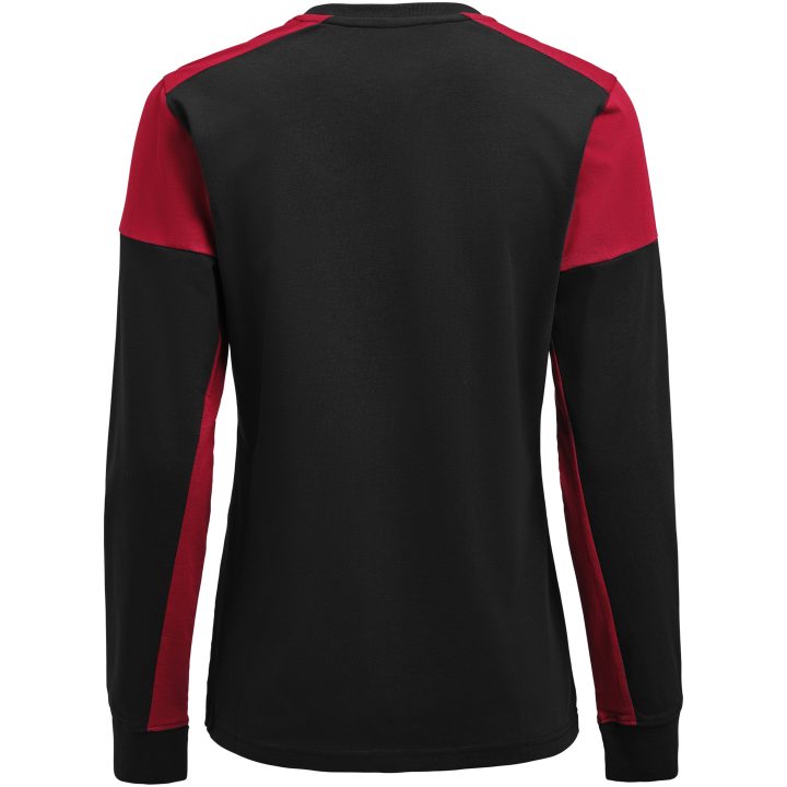 Långärmad T-shirt Dam Prime Svart/röd Printer PRIME XS – billede 5