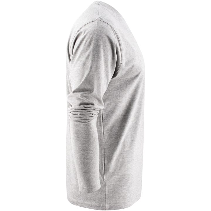 Långärmad T-shirt Heavier Pro Gråmelerad Printer Essentials XS – billede 4