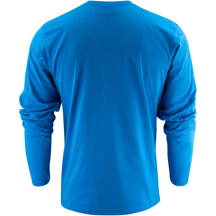 Långärmad T-shirt Heavier Pro Havsblå Printer Essentials XS – billede 3