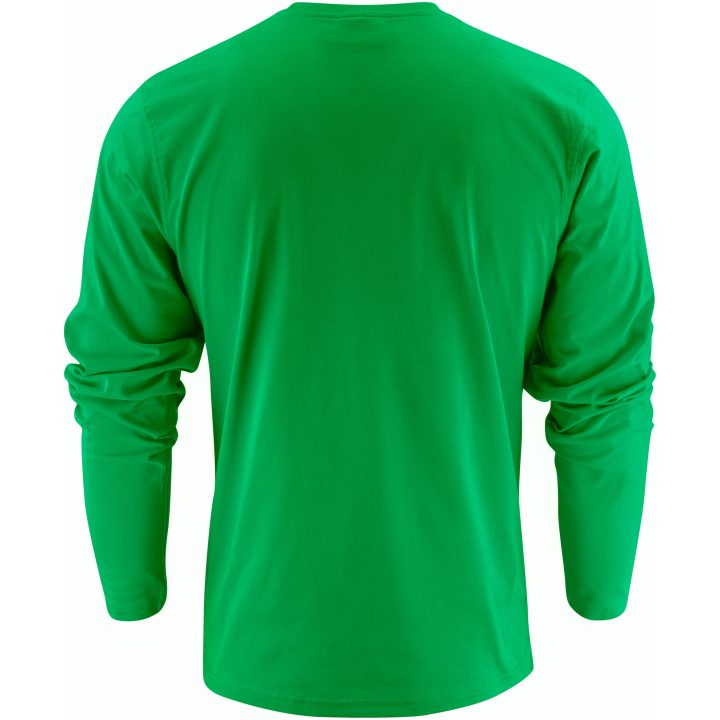 Långärmad T-shirt Heavier Pro Klargrön Printer Essentials XS – billede 3