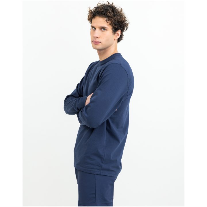 Långärmad T-shirt Heavier Pro Marinblå Printer Essentials XS – billede 4