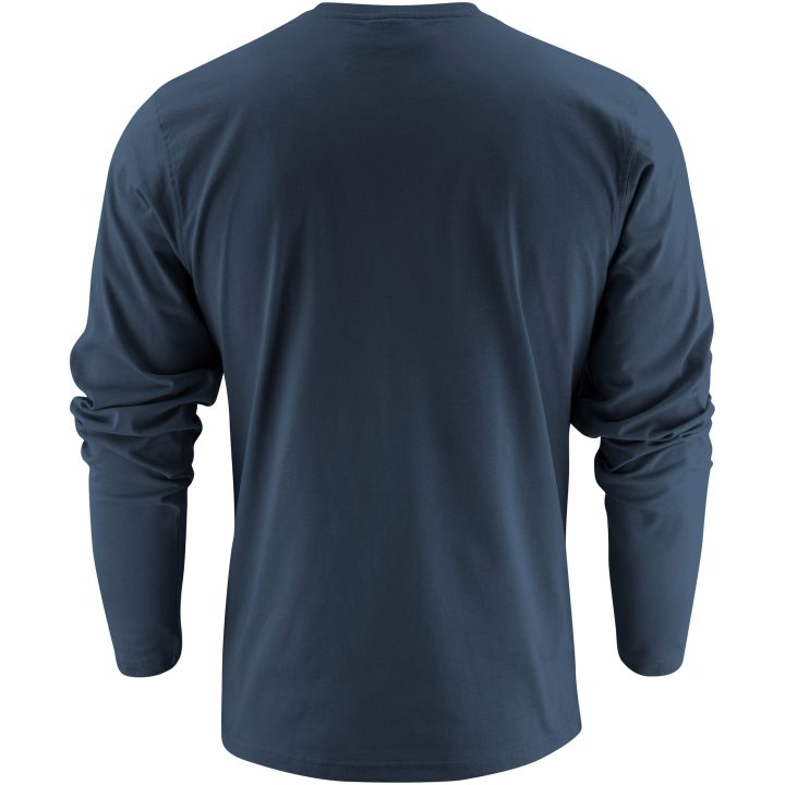 Långärmad T-shirt Heavier Pro Marinblå Printer Essentials XS – billede 7
