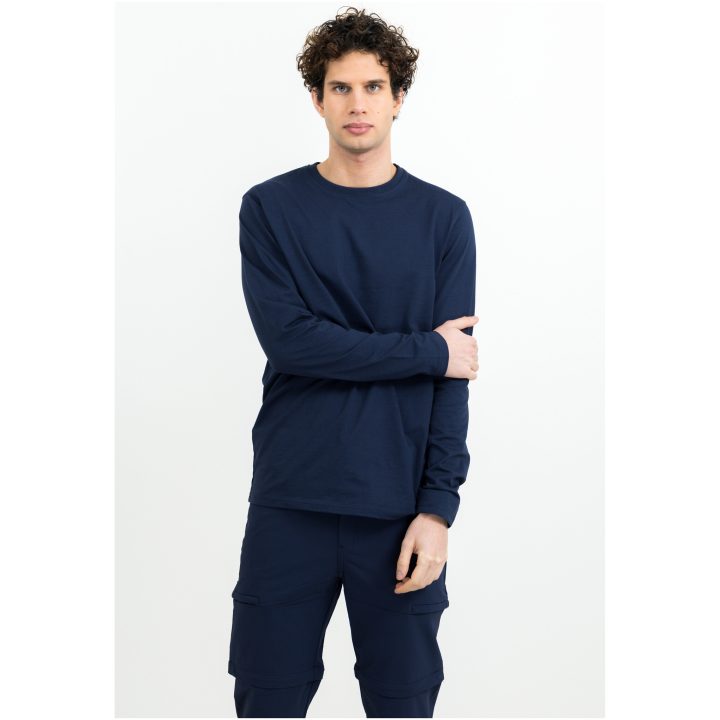 Långärmad T-shirt Heavier Pro Mörk marinblå Printer Essentials XS – billede 2