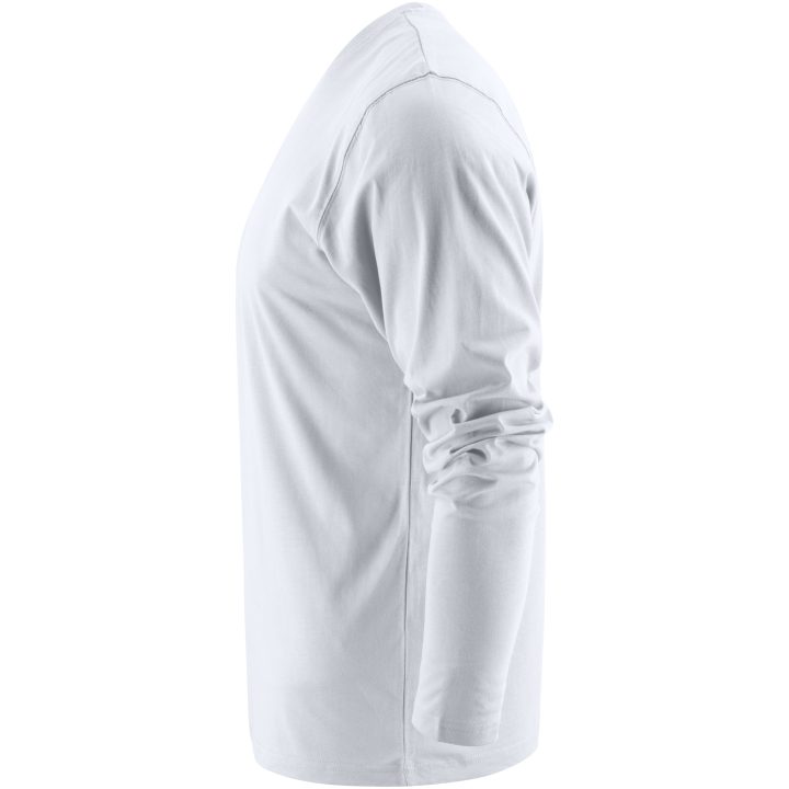 Långärmad T-shirt Heavy Vit Printer XS – billede 2