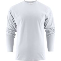 Långärmad T-shirt Heavy Vit Printer