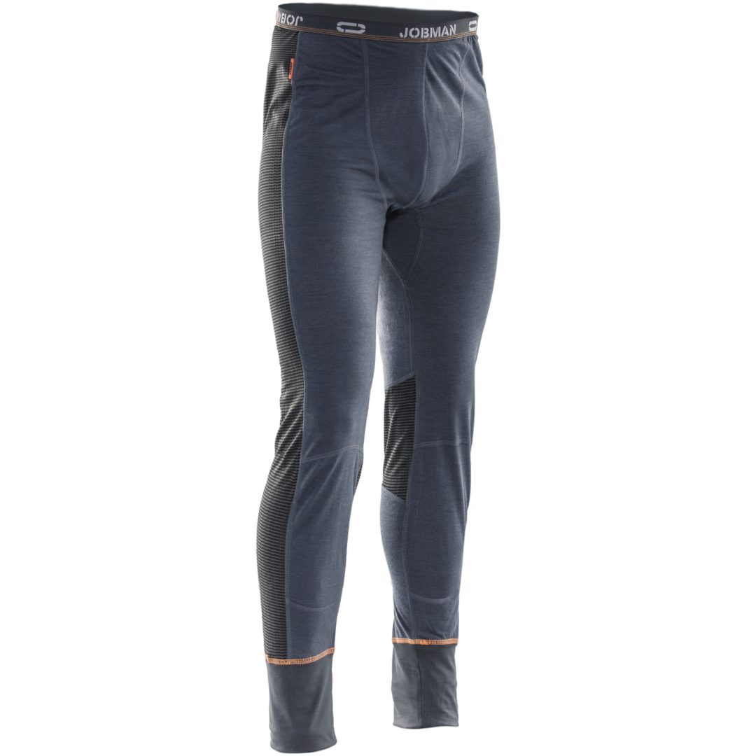 Lange underbukser Dry-tech Merinould 2596 Advanced Mørkegrå/Sort Jobman XXXL