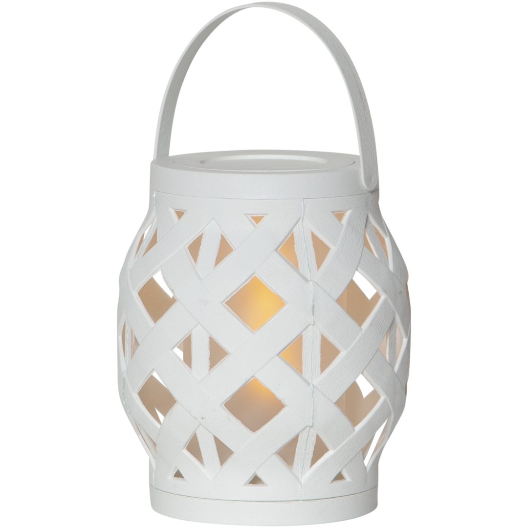 Lanterne Flame lanterne Hvid Star Trading