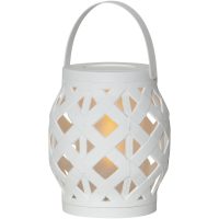 Lanterne Flame lanterne Hvid Star Trading