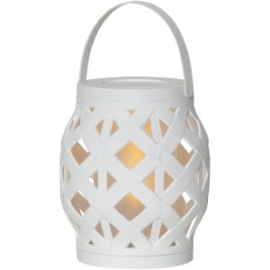 Lanterne Flame lanterne Hvid Star Trading
