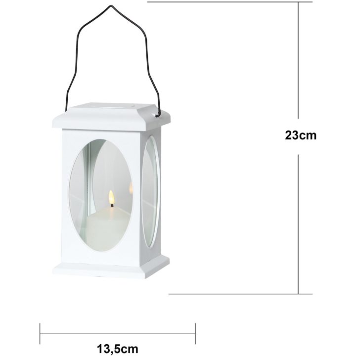 Lanterne Flamme Hvid Star Trading – billede 3