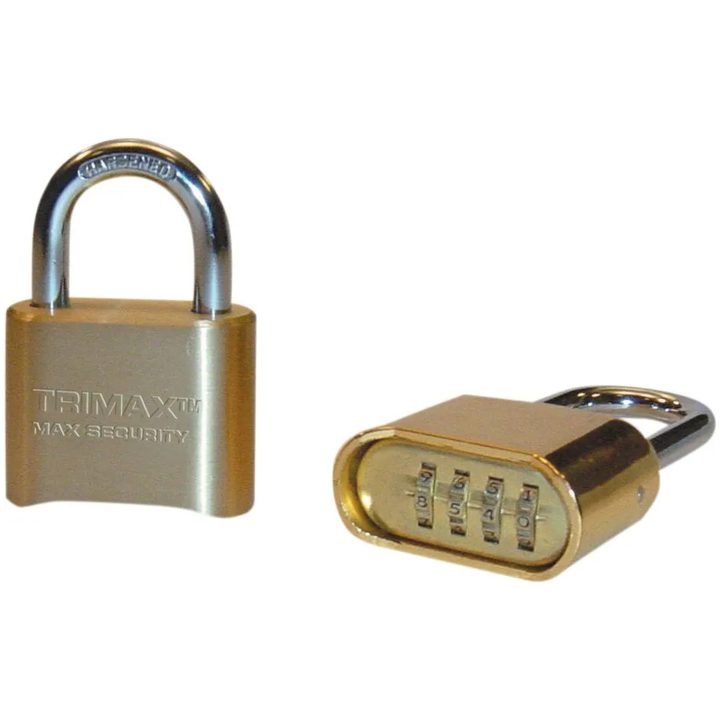 Lås Messing Nulstillelig Kombinationshængelås TRIMAX LOCK-COMBO PAD LOCK – billede 2