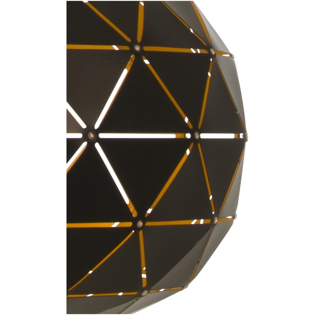 Lattice Loftlampe 50cm, Sort/guld Inderside ANETA HOME Sort – billede 2
