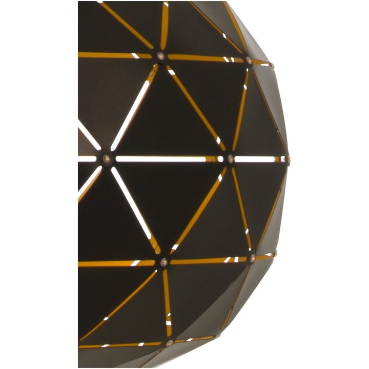 Lattice Loftlampe 50cm, Sort/guld Inderside ANETA HOME Sort – billede 2