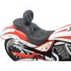 Lavprofil Lædersadel Ez Glide Ii™ Sort DRAG SPECIALTIES SEAT LOPRODBR PIL JKPOT – miniature 3