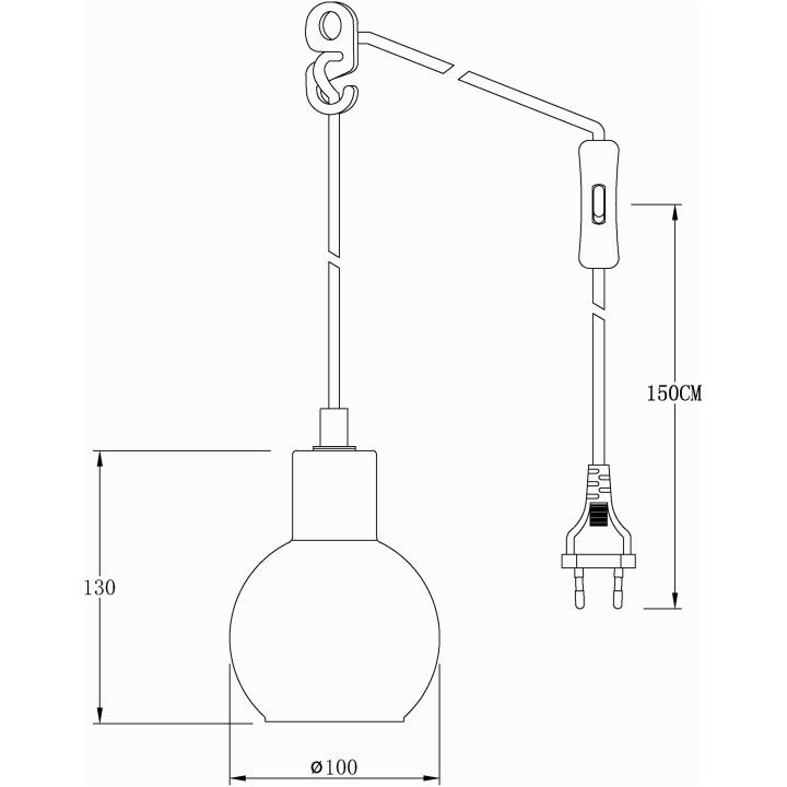 Leah Vindueslampe, ANETA HOME Sokkel E14 Krom /Klar – billede 7