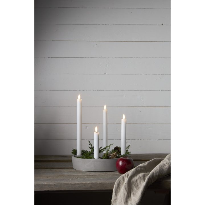 LED-antikljus Flamme Rustic Vit Star Trading – billede 20